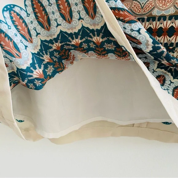 Lulus Botanical Beauty Beige Print Shift Dress Short Sleeves Mini Dress - Picture 11 of 16